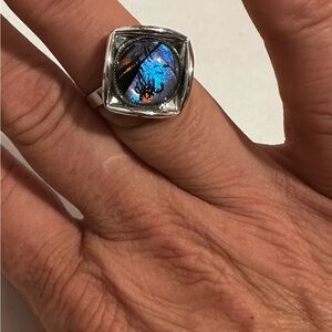 Butterfly wing ring